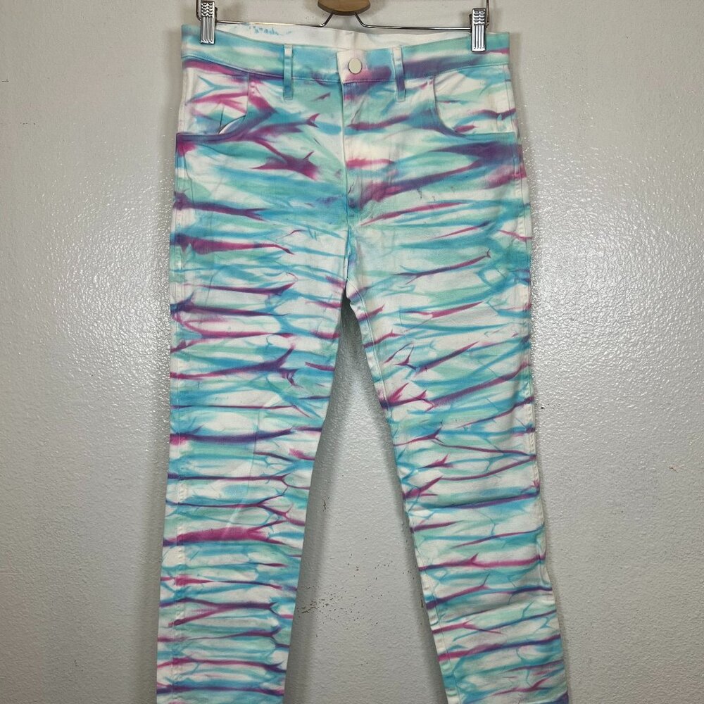 Mokuyobi Multicolor High Rise Cropped Colorful Modern Size 30‎ Jeans